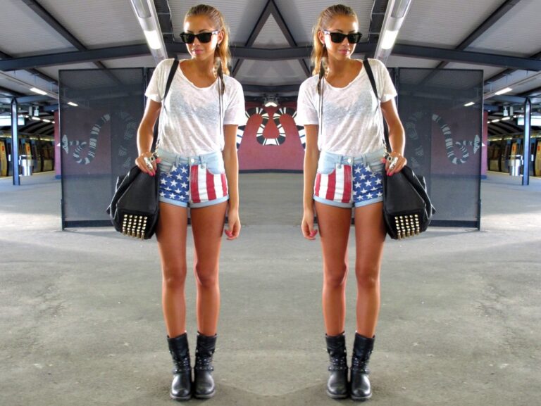 Hawk Tuah Girl 4th of July Outfit