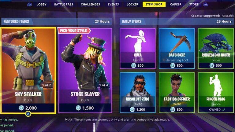 Fortnite Item Shop